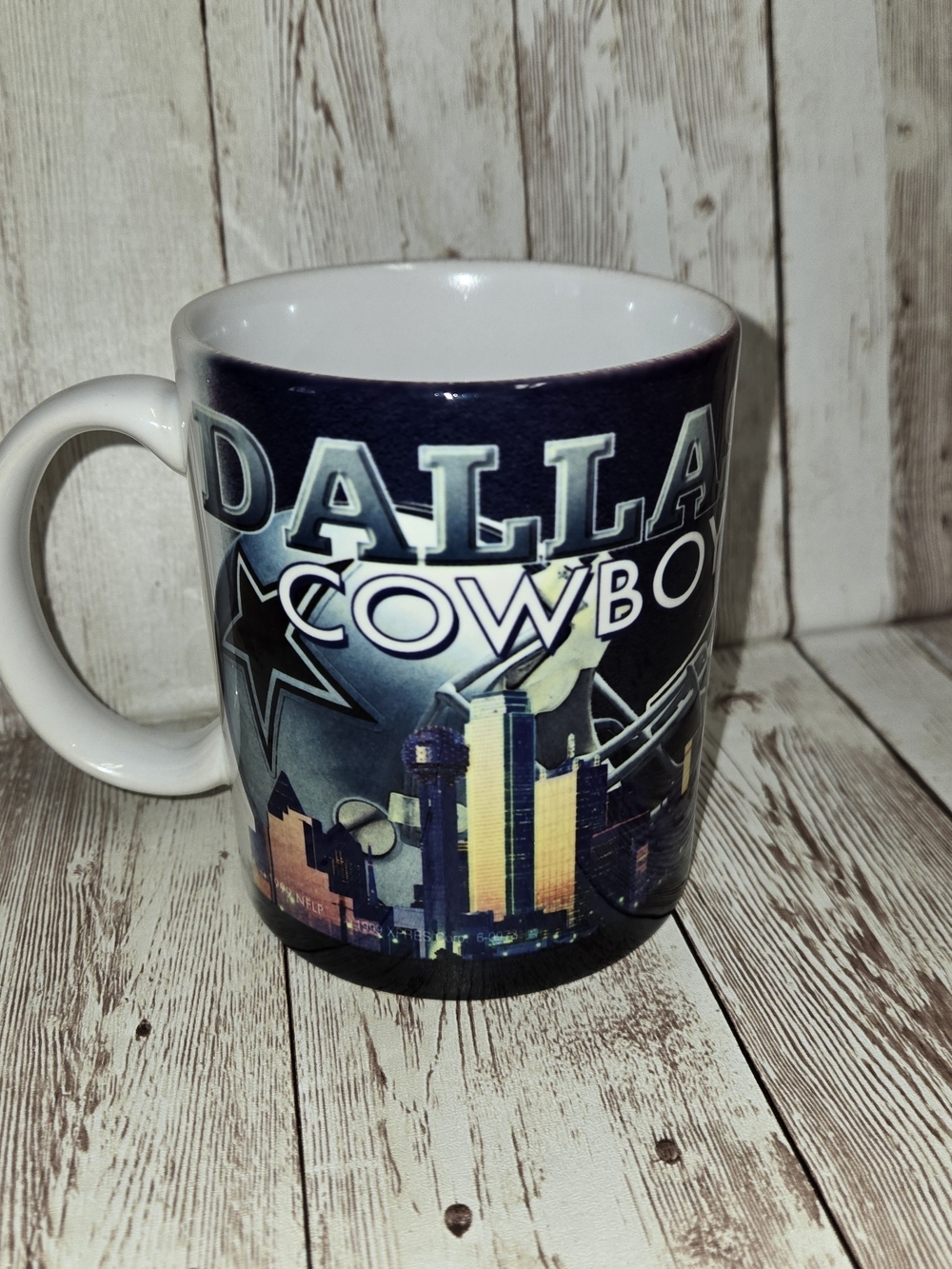 Vintage Dallas Cowboys NFL Mug Team Reflections Xpres 2000 New Tags